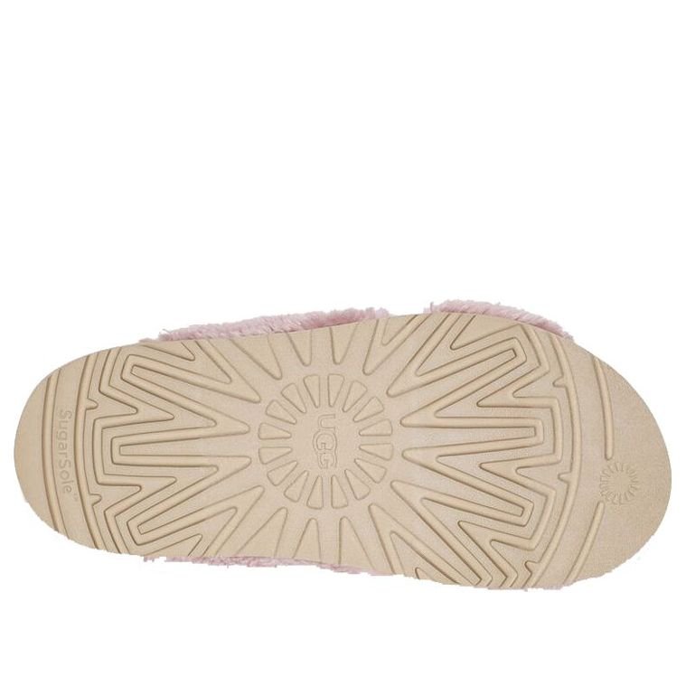 (WMNS) UGG Fuzz Sugar Cross Slide 'Shell' 1120860-SHLL - Image 5