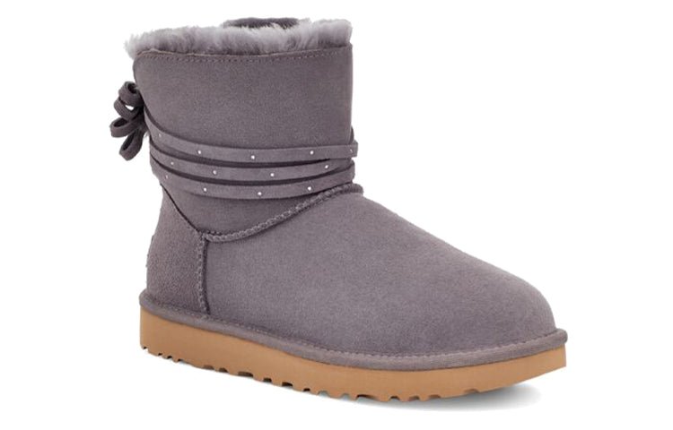 (WMNS) UGG Mini Bailey Bling Bow 'Grey' 1120864-SHA - Image 4