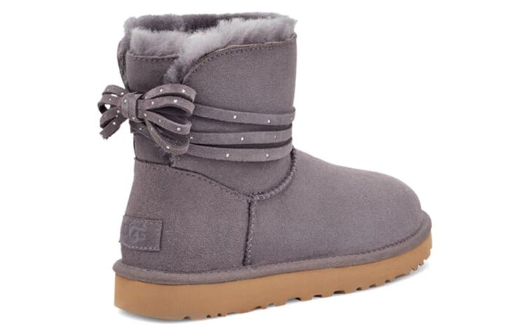 (WMNS) UGG Mini Bailey Bling Bow 'Grey' 1120864-SHA - Image 6