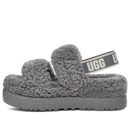 (WMNS) UGG Oh Fluffita Slide 'Grey' 1120876-LGH