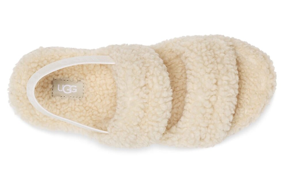 (WMNS) UGG Oh Fluffita Outdoor Open Toe Flat Heel Sports Sandals 1120876-NAT - Image 4