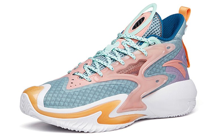 ANTA Shock The Game 5 Mid 'Pink Green' 112131601-3 - Image 3