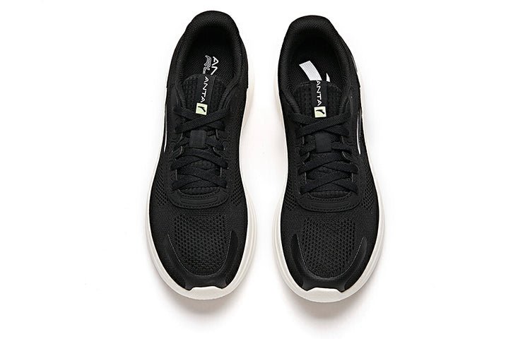 ANTA Running Series Sneakers Knit 'Black White' 112135571-1 - Image 3