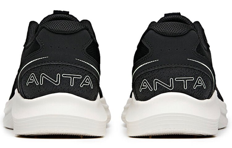 ANTA Running Series Sneakers Knit 'Black White' 112135571-1 - Image 4