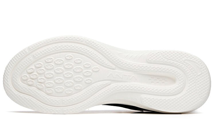 ANTA Running Series Sneakers Knit 'Black White' 112135571-1 - Image 5