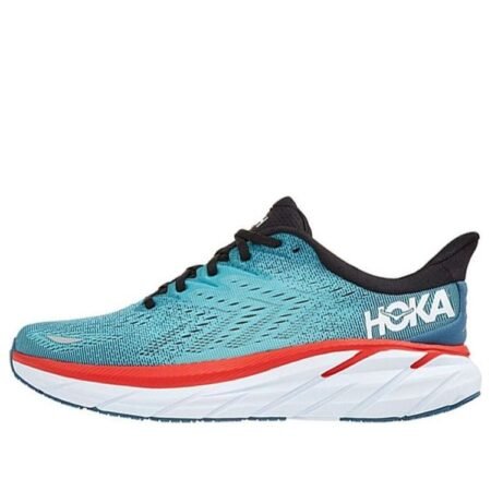 HOKA ONE ONE Clifton 8 2E Wide 'Real Teal Aquarelle' 1121374-RTAR