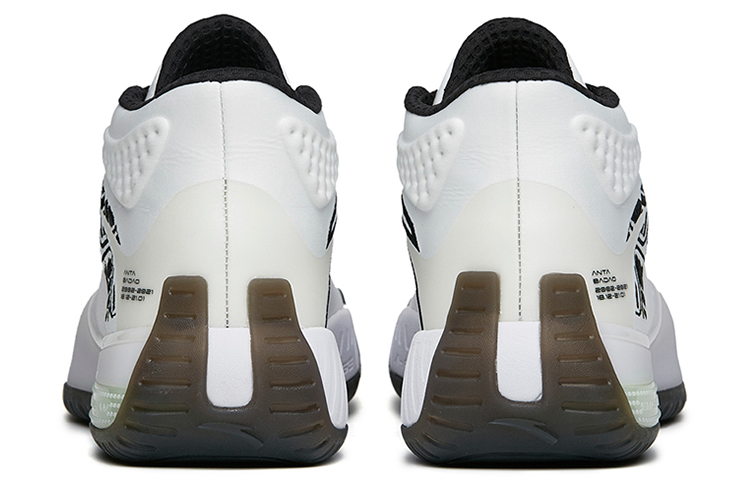 ANTA Basketball Series Sneakers Mid 'White Black' 112141614-3 - Image 5