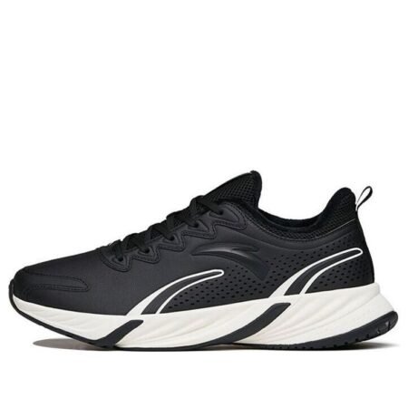 ANTA Running Series Sneakers Fleeced 'Black White' 112145523-12