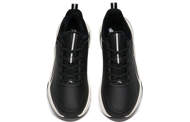 ANTA Running Series Sneakers Fleeced 'Black White' 112145523-12 - Image 3