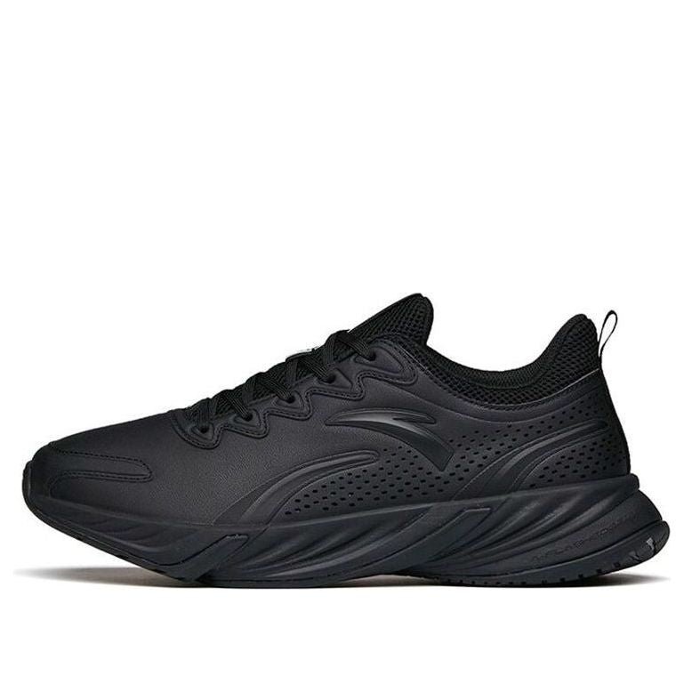 ANTA Running Series Sneakers Leather 'Black' 112145523-13