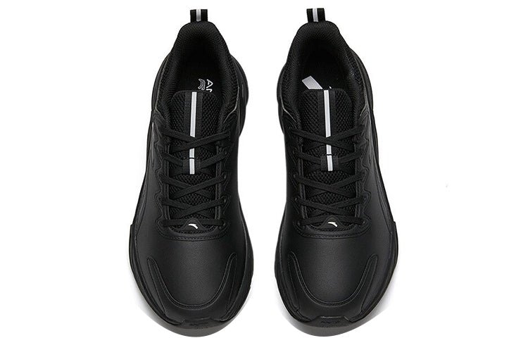 ANTA Running Series Sneakers Leather 'Black' 112145523-13 - Image 2