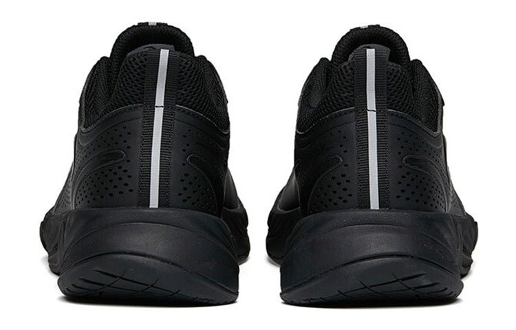 ANTA Running Series Sneakers Leather 'Black' 112145523-13 - Image 3