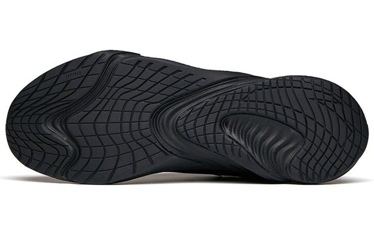 ANTA Running Series Sneakers Leather 'Black' 112145523-13 - Image 4