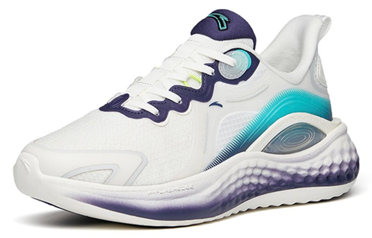 ANTA Runninng Series Sneakers 'White Green Purple' 112145556S-4 - Image 3