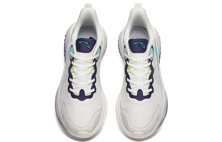 ANTA Runninng Series Sneakers 'White Green Purple' 112145556S-4 - Image 4