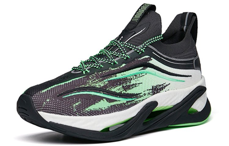 ANTA Keep Moving Pro Running Shoes 'Black Green' 112145596-6 - Image 3
