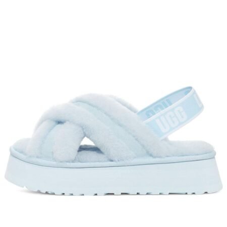 (WMNS) UGG Disco Cross slides 'Blue' 1121550-CRK