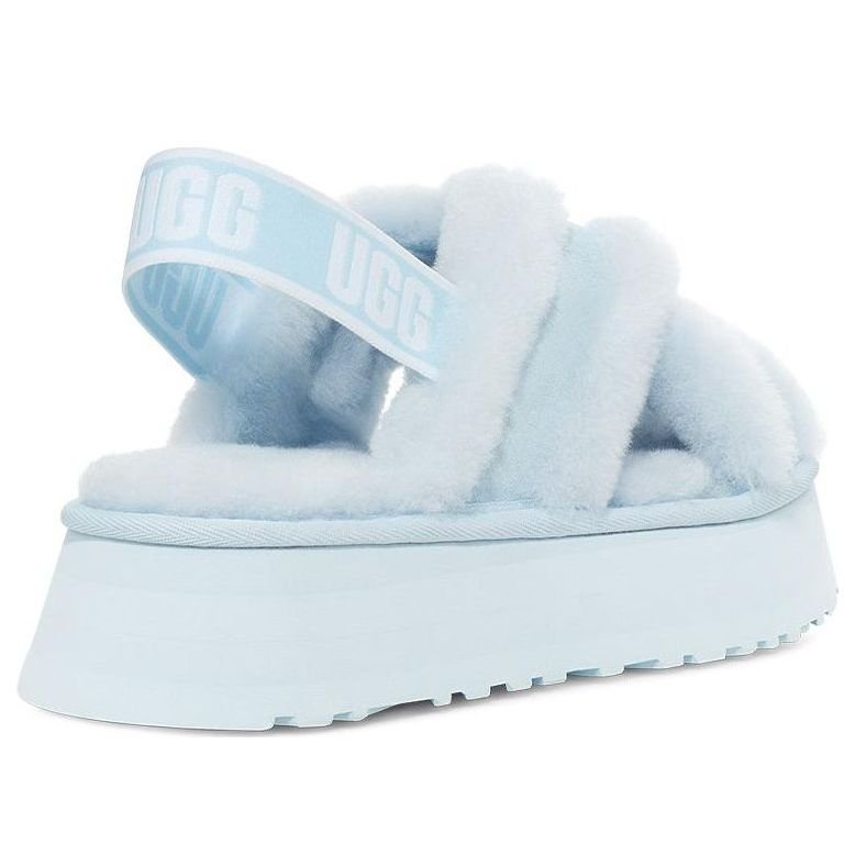 (WMNS) UGG Disco Cross slides 'Blue' 1121550-CRK - Image 4