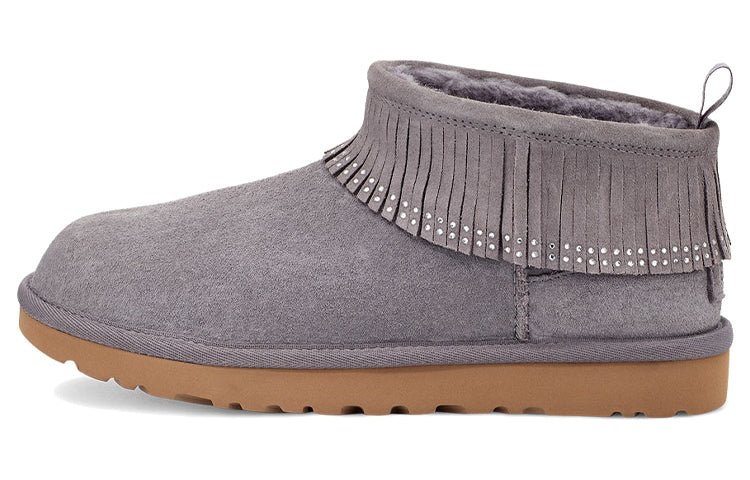 (WMNS) UGG Ultra Mini Fringe Bling 'Purple Grey' 1121576-SHA - Image 2