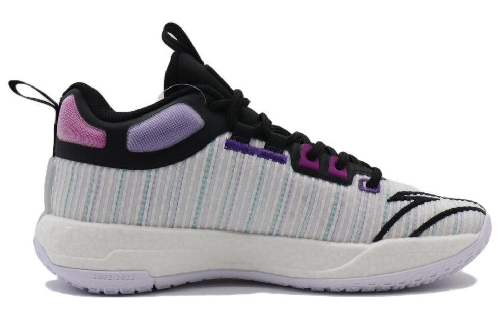 ANTA Shock The Rule High 'White Black Purple' 112241112-1 - Image 2