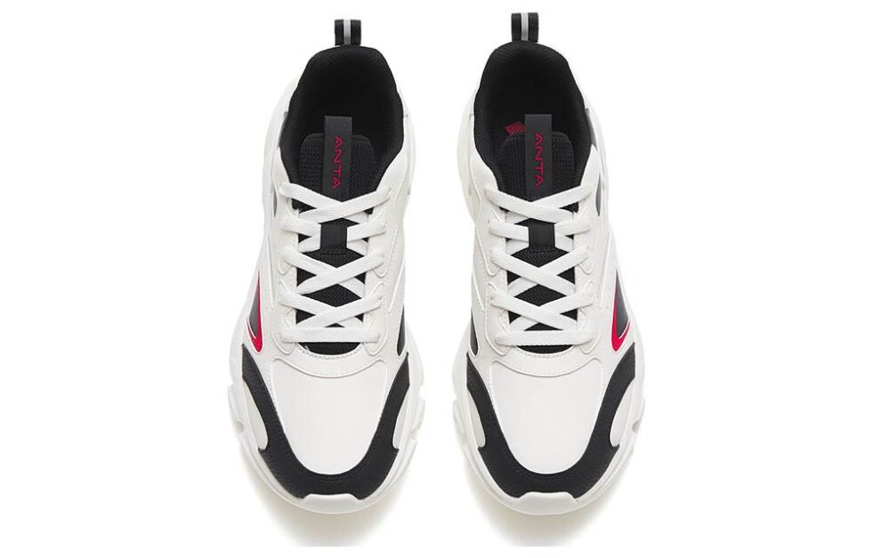 ANTA Running Shoes 'White Black Red' 112245575-7 - Image 3