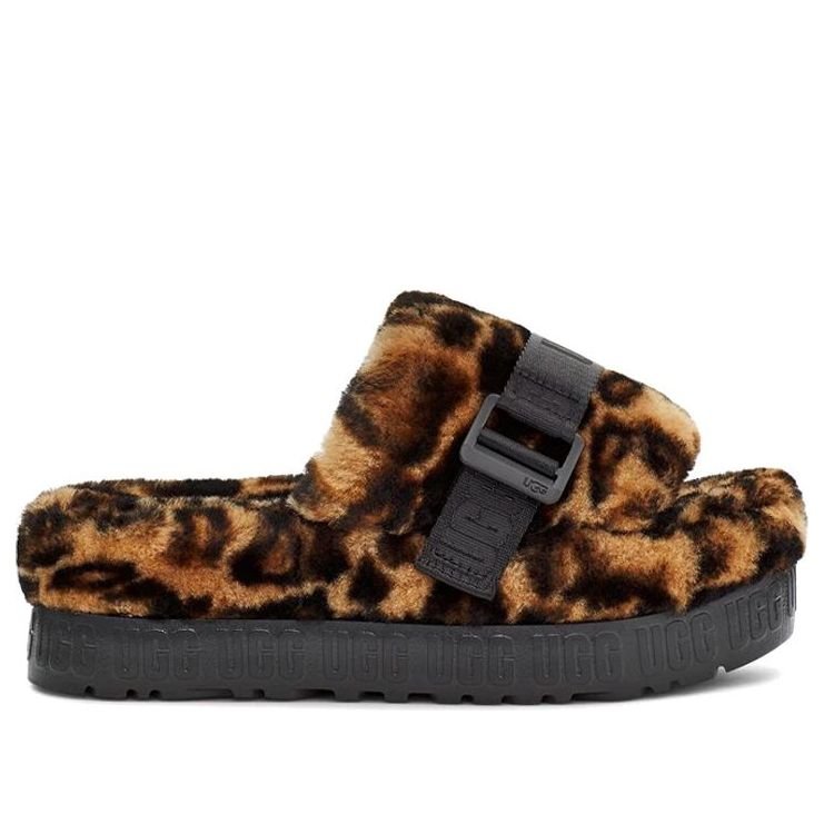 (WMNS) UGG Fluffita Panther Print Slide 'Brown' 1122556-BTC - Image 3