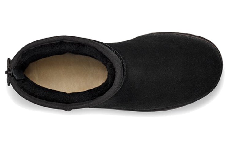 (WMNS) UGG Classic Mini Logo Zip 'Black' 1122671-BLK - Image 5