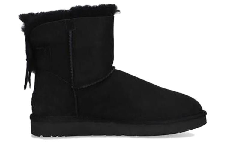 (WMNS) UGG Mini Bailey Fluff Bow 1123635-BLK - Image 3