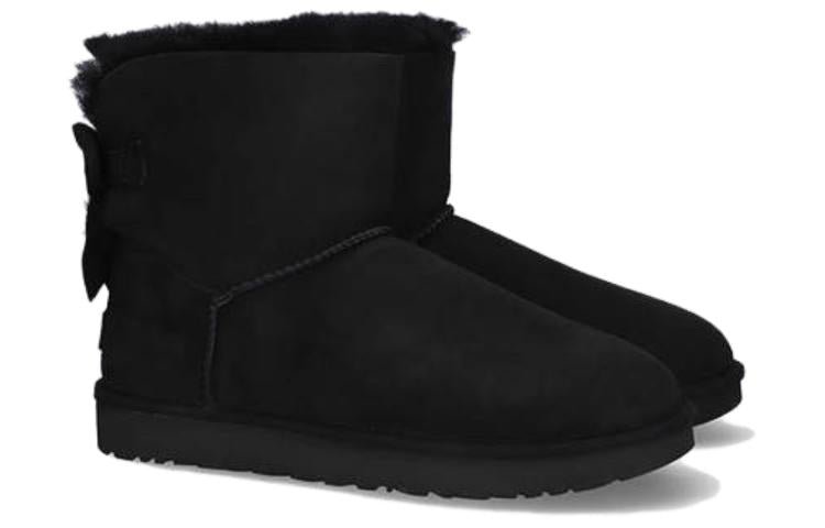(WMNS) UGG Mini Bailey Fluff Bow 1123635-BLK - Image 4