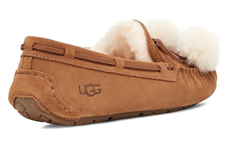 (WMNS) UGG Dakota Bow Pom 'Chestnut' 1124030-CHE - Image 5