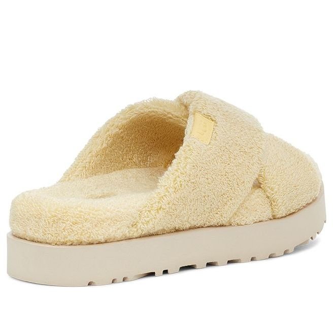 (WMNS) UGG Fluff Sugar Terry Cross Slide 'Yellow' 1126385-BPDD - Image 5