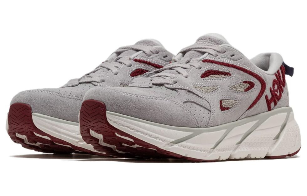 HOKA ONE ONE Clifton L Embroidery 'Lunar Rock Cabernet' 1126854-LRCB - Image 4