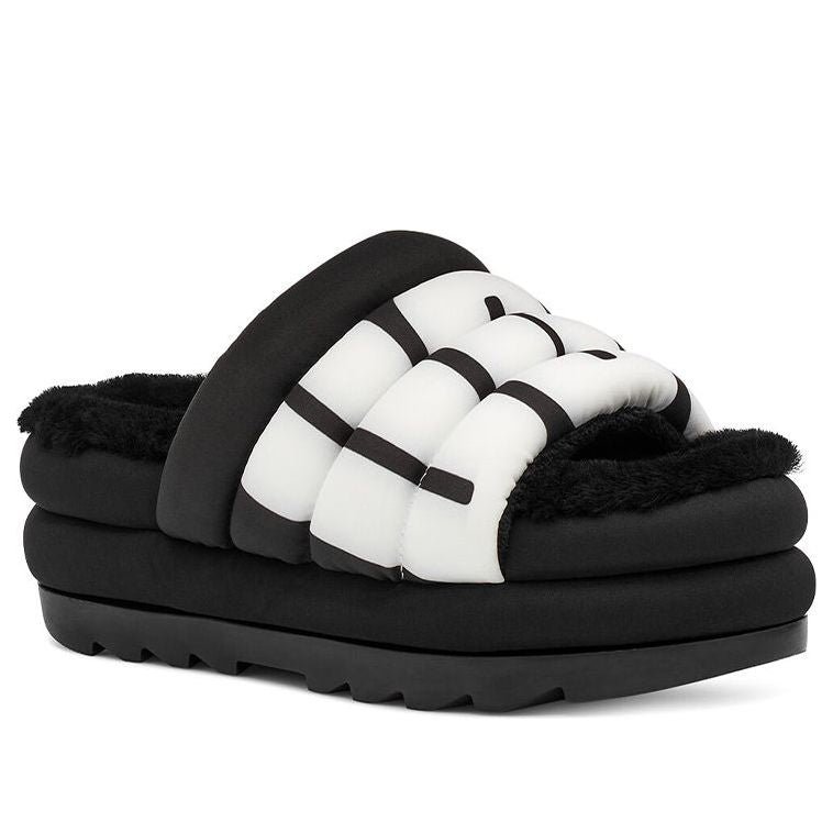 (WMNS) UGG Maxi Slide Logo 'Black' 1127067-BLK - Image 4