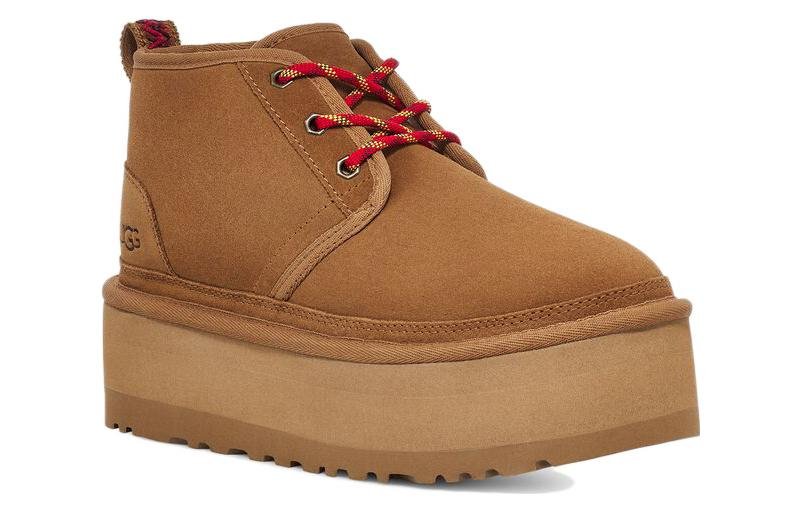 (WMNS) UGG Neumel Heritage Platform Boots 'Chestnut' 1130604-CHE - Image 3