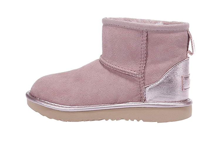 (GS) UGG Classic Mini Shine 'Pink Rose' 1130778K-RSGRY - Image 2