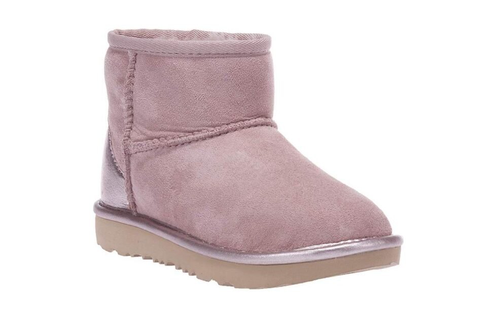 (GS) UGG Classic Mini Shine 'Pink Rose' 1130778K-RSGRY - Image 3