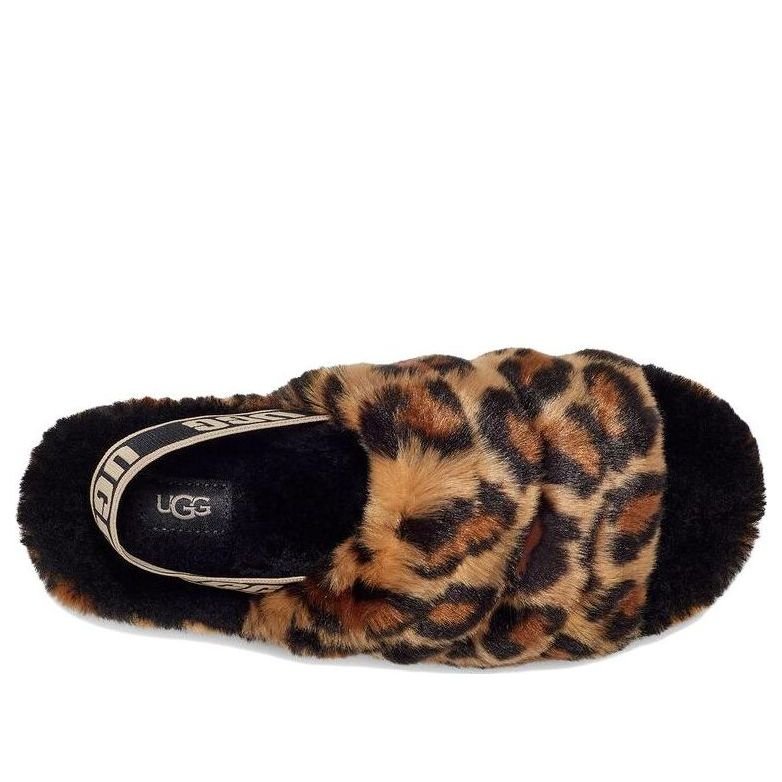 (WMNS) UGG Fluff Yeah 'Leopard' 1130883-NAT - Image 6