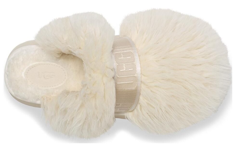 (WMNS) UGG Sustainable Fluff Momma Slide 'White' 1131974-WHT - Image 3