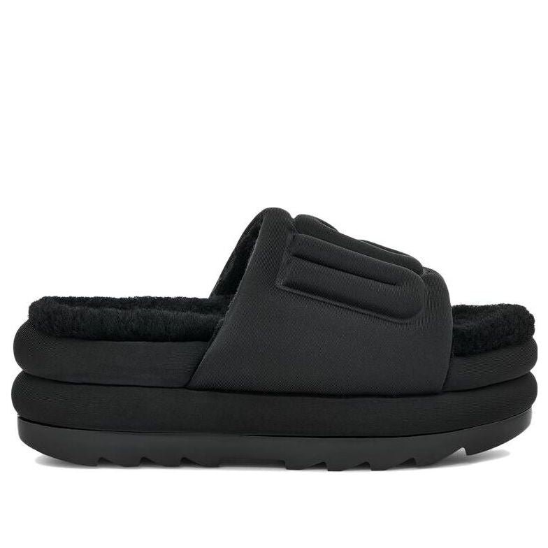 (WMNS) UGG Maxi Graphic Slide 'Black' 1131992-BBLC - Image 2