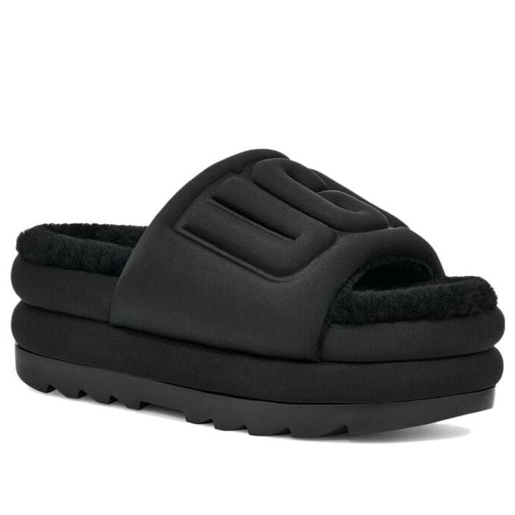 (WMNS) UGG Maxi Graphic Slide 'Black' 1131992-BBLC - Image 3