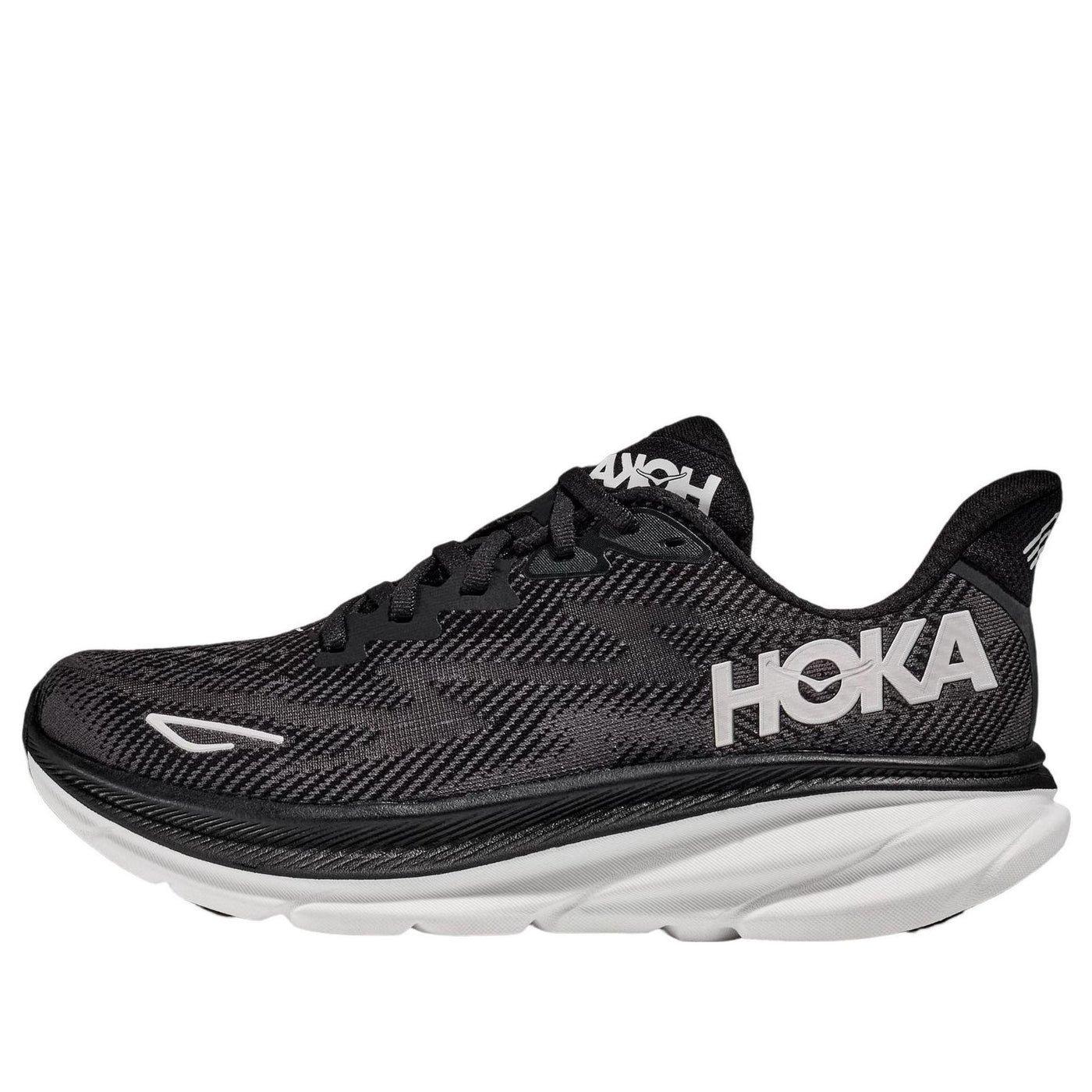 HOKA ONE ONE Clifton 9 2E Wide 'Black White' 1132210-BWHT