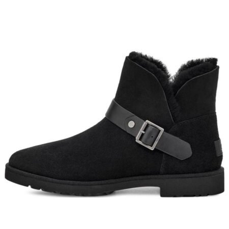 (WMNS) UGG Romely Short Buckle Boot 'Black' 1132993-BLK