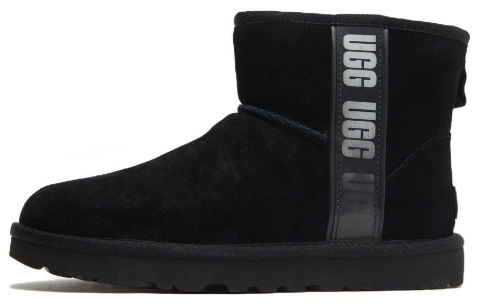 (WMNS) UGG Classic Mini Side Logo II 1134962-BLK - Image 2