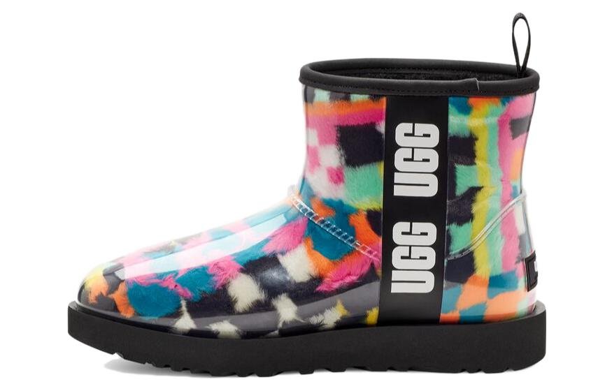 (WMNS) UGG Classic Clear Mini Boot Checks 'Black Multi' 1135530-BLKM - Image 2