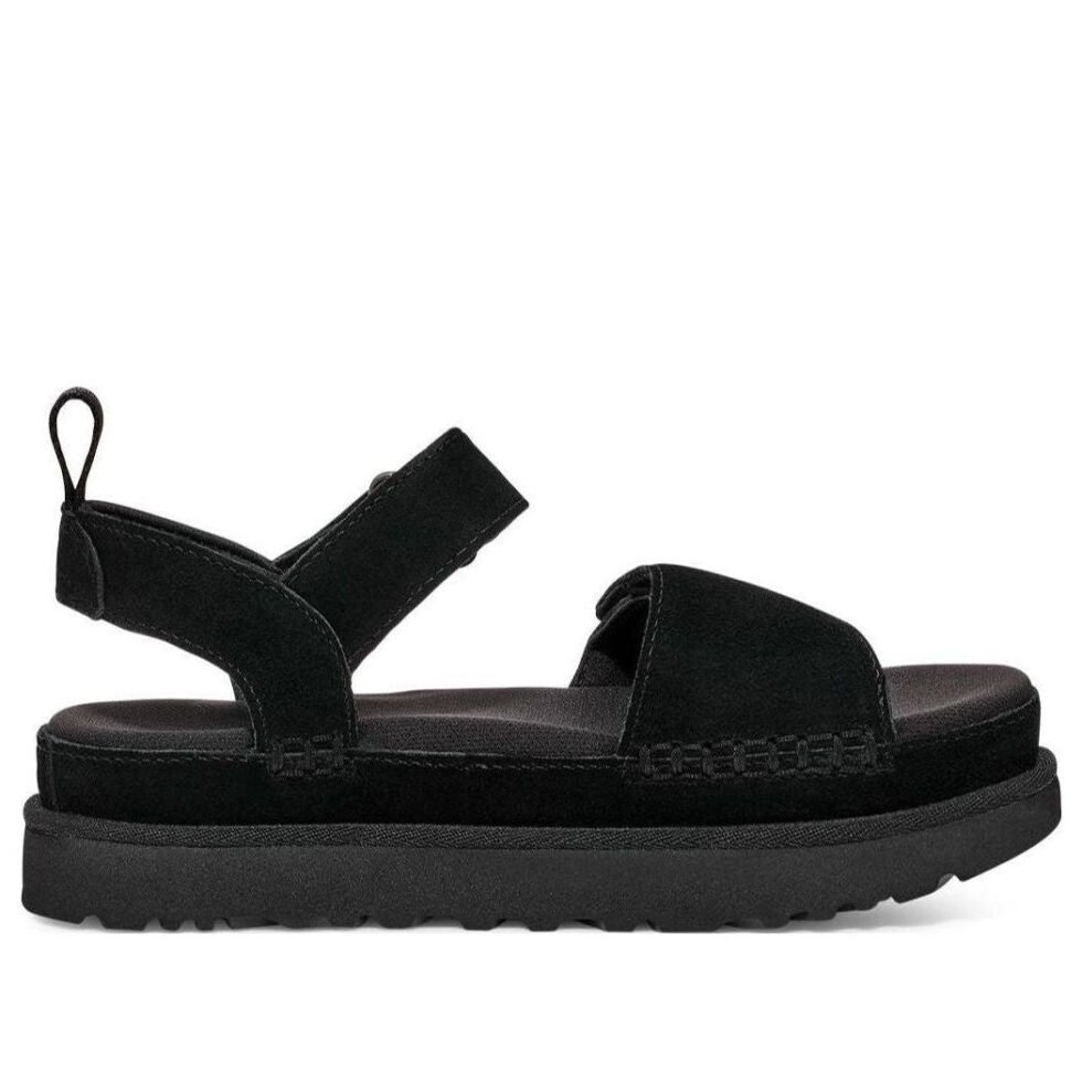 (WMNS) UGG Goldenstar Sandal 'Black' 1136783-BLK - Image 2