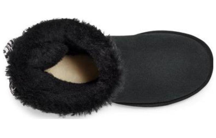 (WMNS) UGG Checkered Bow Snow Boots 'Black' 1138131-BLK - Image 5