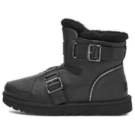 (WMNS) UGG Mini Buckle Short Boots 'Black' 1138157-BLK