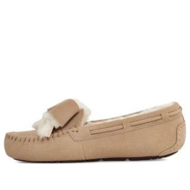 (WMNS) UGG Dakota Fur Bow 'Sand' 1138373-SAN