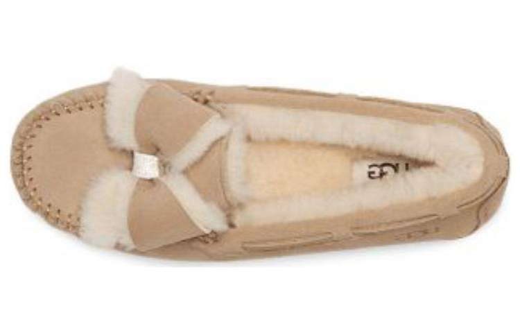 (WMNS) UGG Dakota Fur Bow 'Sand' 1138373-SAN - Image 4