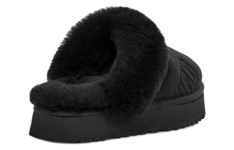 (WMNS) UGG Disquette Felted Slipper 'Black' 1143986-BLK - Image 5
